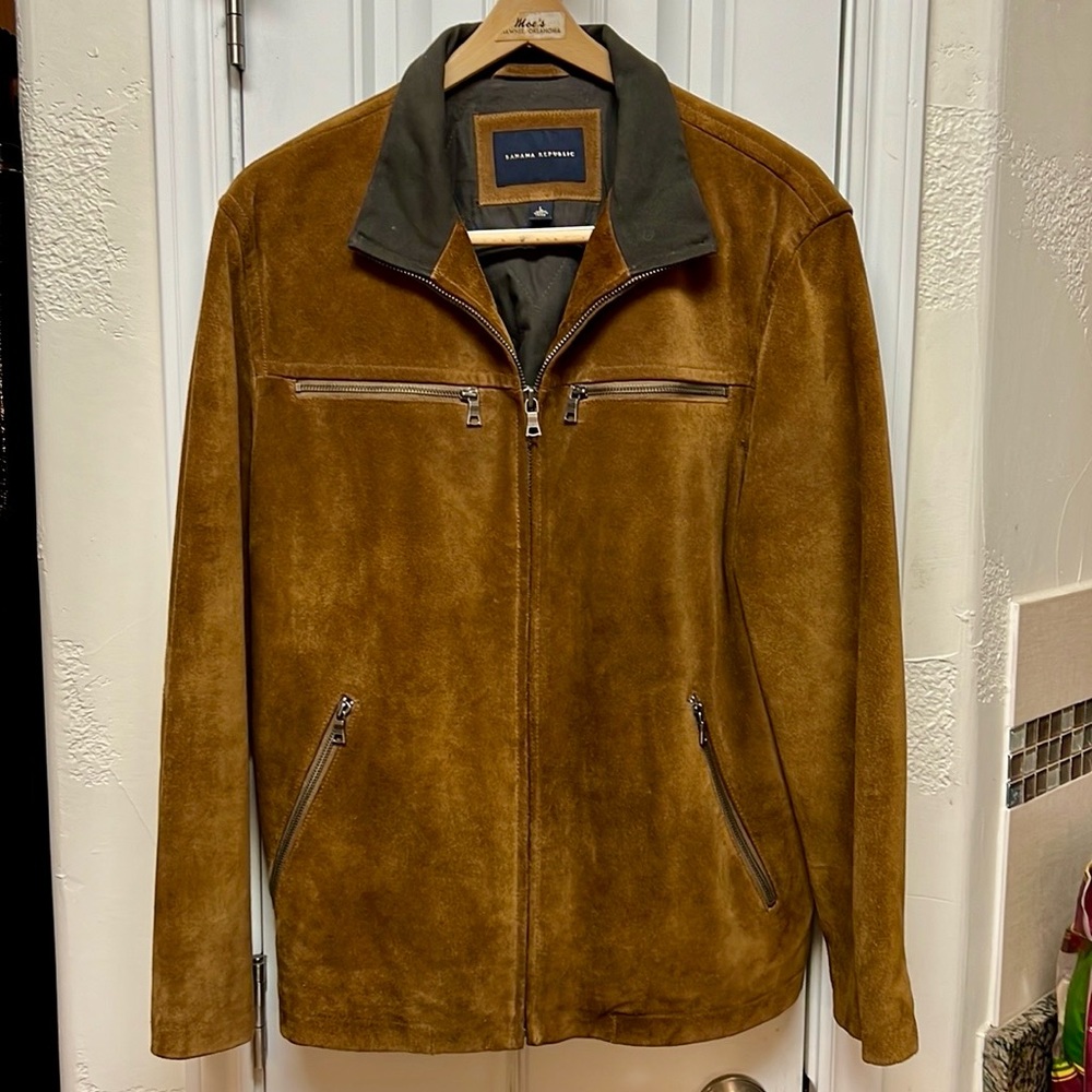 Banana Republic Suede Moto Jacket EUC Large